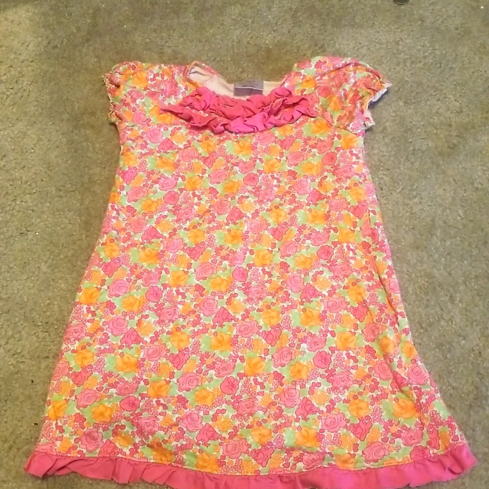 Gorgeous Hannah Andersson Dress in Pink & Orange. In excellent condition! Sz 6.